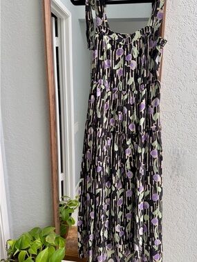 Moon River Floral Midi Dress, Small